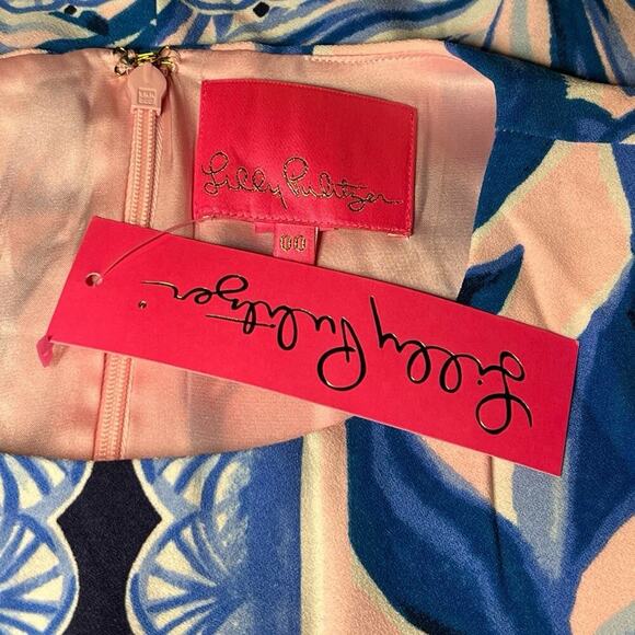 NWT Lilly Pulitzer Donna Romper Pink Tropics Heat Wave Engineered Size 00 Spring - Picture 5 of 8